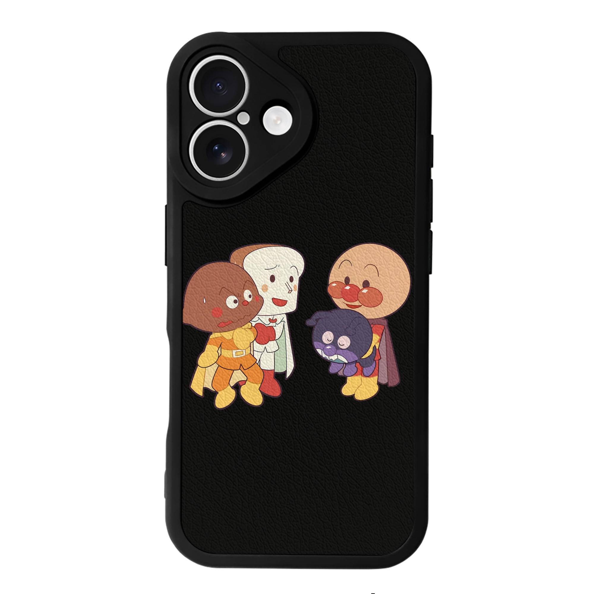 （画像用） アンパンマン Anpanman 【iPhone 16シリーズ対応】シリコンスマホケース（レザー調） 材質：シリコン